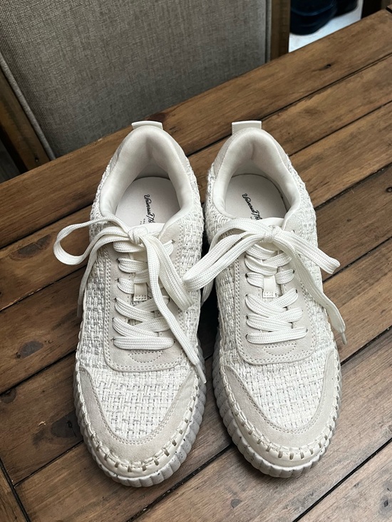 Universal Thread Shoes - Universal Thread Cream White Platform Sneakers